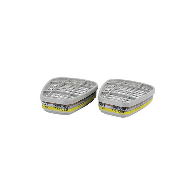 FILTRO 3M 6057 ABE1 GASES Y VAPORES M/6200 P/2UDS