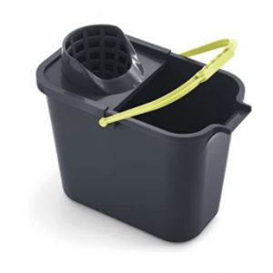 CUBO 14LT RECTANGULAR CON ESCURRIDOR ROJO MERY