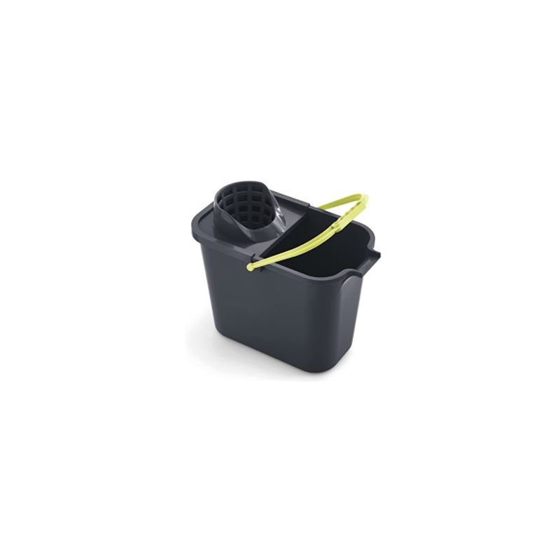 CUBO 14LT RECTANGULAR CON ESCURRIDOR ROJO MERY