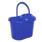 CUBO SEMIOVALADO CON ESCURRIDOR 15 L. (AZUL)